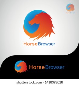 This logo depicts a horse with the earth as its background. This logo is good for use by companies or businesses that are engaged in internet service providers. Or it can also be used as a browser app