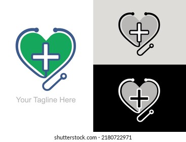 Este logotipo representa una herramienta de estetoscopio con fondo cardíaco
describe las actividades de un hospital cardíaco con servicios
El tratamiento de las enfermedades del corazón y de los vasos sanguíneos.