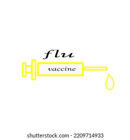this logo describe about flu vaccine and symbol 