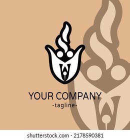 This logo describes the struggle in the field of education, namely the struggle of both men and women in reaching their goals through education