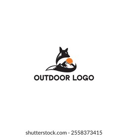 This logo design embodies the spirit of adventure and exploration, specifically tailored for travelers seeking to discover the beauty and challenge of mountain landscapes and untamed wilderness