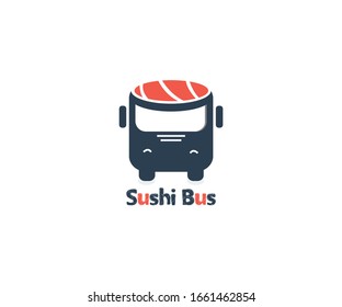 This logo design was made from inspiration between a bus on the road and sushi. This logo is suitable to be used as selling sushi food with the concept of street food.