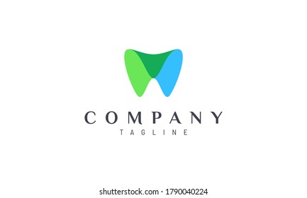 El diseño de este logotipo es perfecto para una clínica de odontología de estilo moderno