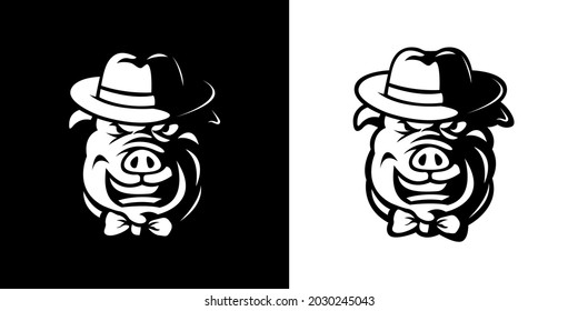 This logo design is perfect if you need a mascot logo, pig logo for your business or team.