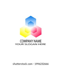 This is a logo design that comes from polygons and for company logos and other