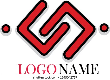This logo is designed based on self-inspiration with a combination of black, red and gray. This logo can be used for a company logo, etc.