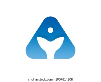 This logo is designed from a fish tail and the letter A, unique and creative.
suitable for your icon and web profile.