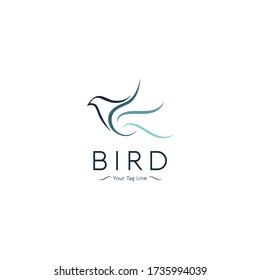 This logo is designed as well as possible by combining several elements of birds and waves into a single entity in the form of a logo. This logo is perfect for travel companies, tickets, airports, tic