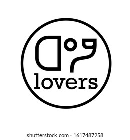 
this is a logo for the dog lovers community, a simple and attractive logo