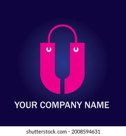 Este es un logo para el comercio electrónico, tienda online, tienda online