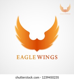 This logo features eagle wings. This logo is good to use as a company logo and as an application logo. But it can also be used in various other creative businesses.