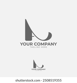 This logo features a prominent "A" in a geometric form. Its minimalist design with clean lines and sharp angles creates a modern and elegant look, ideal for brands that value simplicity.