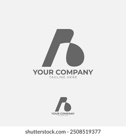 This logo features a prominent "A" in a geometric form. Its minimalist design with clean lines and sharp angles creates a modern and elegant look, ideal for brands that value simplicity.