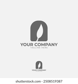 This logo features a prominent "A" in a geometric form. Its minimalist design with clean lines and sharp angles creates a modern and elegant look, ideal for brands that value simplicity.