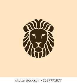 This logo features a strong and elegant lion head illustration, symbolizing courage, strength, and leadership. The design is made in a modern vector style.