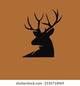 This logo features a stylized deer's face, showcasing a blend of elegance and nature .The face is depicted with soft, rounded lines, giving it a friendly and approachable look making it suitable brand