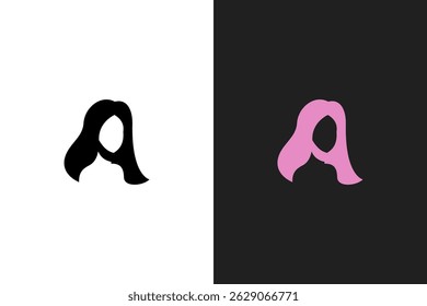 This logo is in the form of a female figure with the idea of ​​forming the letter A.