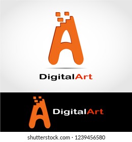This logo is in the form of an initial logo letter A. This logo is suitable for use by a company that works in the field of creative industries.