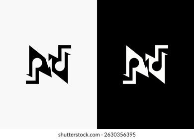 Este logotipo tiene la forma de la letra N combinada con un símbolo de relámpago y un símbolo de música.