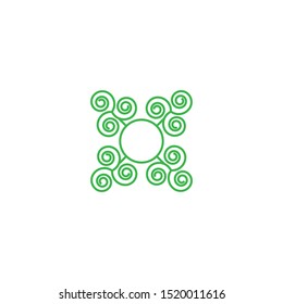 This logo is formed from celtic