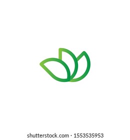 
this is a logo formed from a plant