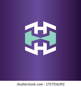 This logo is formed from two H letters with modern styles. suitable for construction,gifts , business consulting, fashion Companies.