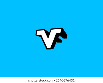 This logo is geometric with a combination of the letters V and F.