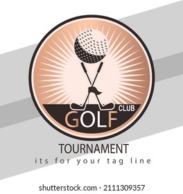 This is Logo of GOLF TOURNAMENT Vector Design