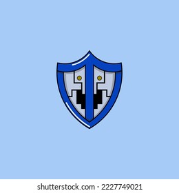 este logotipo es bueno para la aplicación de seguridad de datos de juegos, así como para el carácter de guardia en el juego
