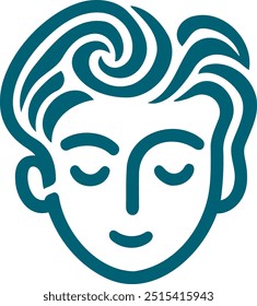 Este logotipo para el cabello presenta un diseño moderno y elegante, perfecto para la belleza y la marca de cuidado del cabello. El logotipo combina elegancia con simplicidad, lo que lo hace versátil para su uso en el salón 