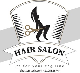 This is Logo of HAIR SALON Vector Design