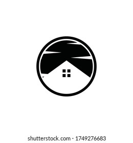 This logo has a concept with the house and the sun, suitable for company logos or for the shop, simple and elegant.