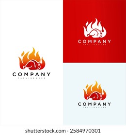 This logo has a creative and visually appealing design that embodies the essence of culinary expertise and burning passion. innovation, energy, and expertise, culinary or food industry.