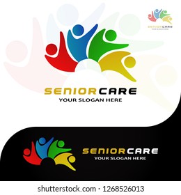 This logo has an image of an elderly man. This logo is good for use by companies or foundations that are engaged in the field of humanity, especially the care of elderly people. 