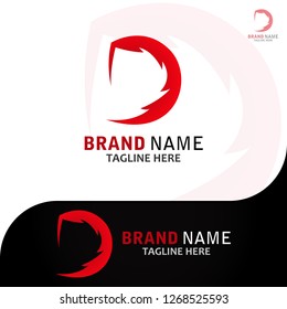 This logo has the letter D. This is suitable for use by companies that want their logo to be an initial logo. This is can be used in various businesses and can also be used as an app logo.