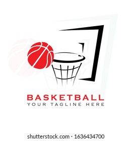 This logo has a picture of a basketball placed in a basket of basketball. This logo is well used as a basketball team logo in the sports field. 