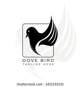 This logo has a picture of a dove. This logo is good to use as a company logo or business that is engaged in various creative businesses and can also be used as an application logo.