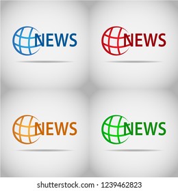 This logo has a picture of the earth and there is a NEWS article. This logo is good for use by a company engaged in the news media. But this logo can also be used as an application logo.