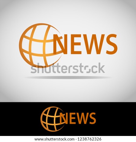 This logo has a picture of the earth and there is a NEWS article. This logo is good for use by a company engaged in the news media. But this logo can also be used as an application logo.