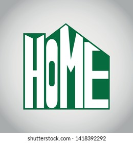 This logo has a picture of a house with HOME written on it. This logo is suitable for use as a company logo or business that is engaged in home design or property companies. 