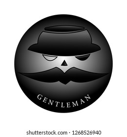 This logo has a picture of someone with a mustache and wearing a hat and glasses. This logo is suitable for use as a creative business logo for young people and can also be used as a logo on app.