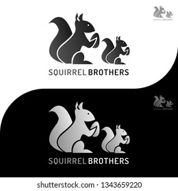 This logo has a picture of two squirrel brothers holding beans. This logo is good to use as a company logo and various other creative businesses as needed and can also be used as an application logo.
