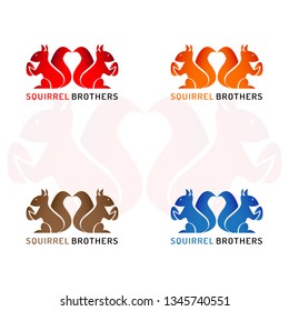 This logo has a picture of two squirrel brothers holding beans. This logo is good to use as a company logo and various other creative businesses as needed and can also be used as an application logo.
