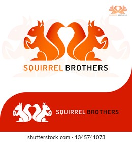 This logo has a picture of two squirrel brothers holding beans. This logo is good to use as a company logo and various other creative businesses as needed and can also be used as an application logo.
