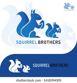 This logo has a picture of two squirrel brothers holding beans. This logo is good to use as a company logo and various other creative businesses as needed and can also be used as an application logo.