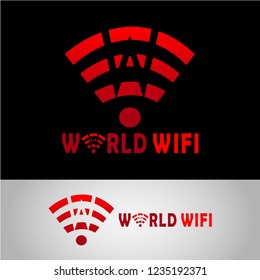 This logo has a picture of a WiFi network in which the letter W is written. This logo is suitable for use as a company logo engaged in the internet network field.