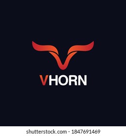 This logo is for Horn related company. There is a alphabet V and a horn icon on the letter.