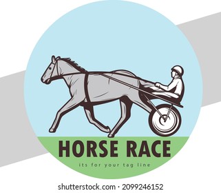 Este es el logo de la carrera de caballos