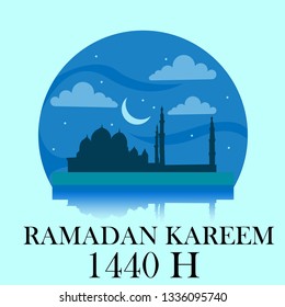 this is a logo icon or template for month of ramadan