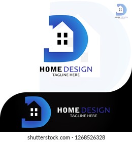 This logo illustrates the letter D with the house inside. This logo is good for use by companies engaged in home design services. And on a large scale it can be used as a property company logo.